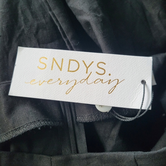 SNDYS Nina Wide Leg Pants Black - Picture 11 of 12